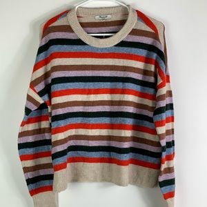 NWT Madewell Multicolor Crewneck Sweater